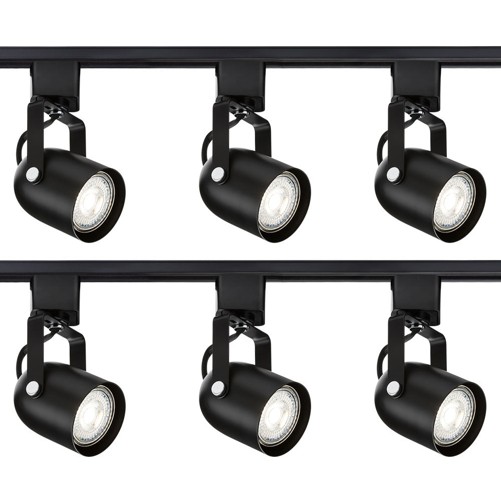 Knightsbridge 1M - 5M 230V GU10 Track Spot Light Single Circuit Rail Lighting Adjustable TRKSP9ABC