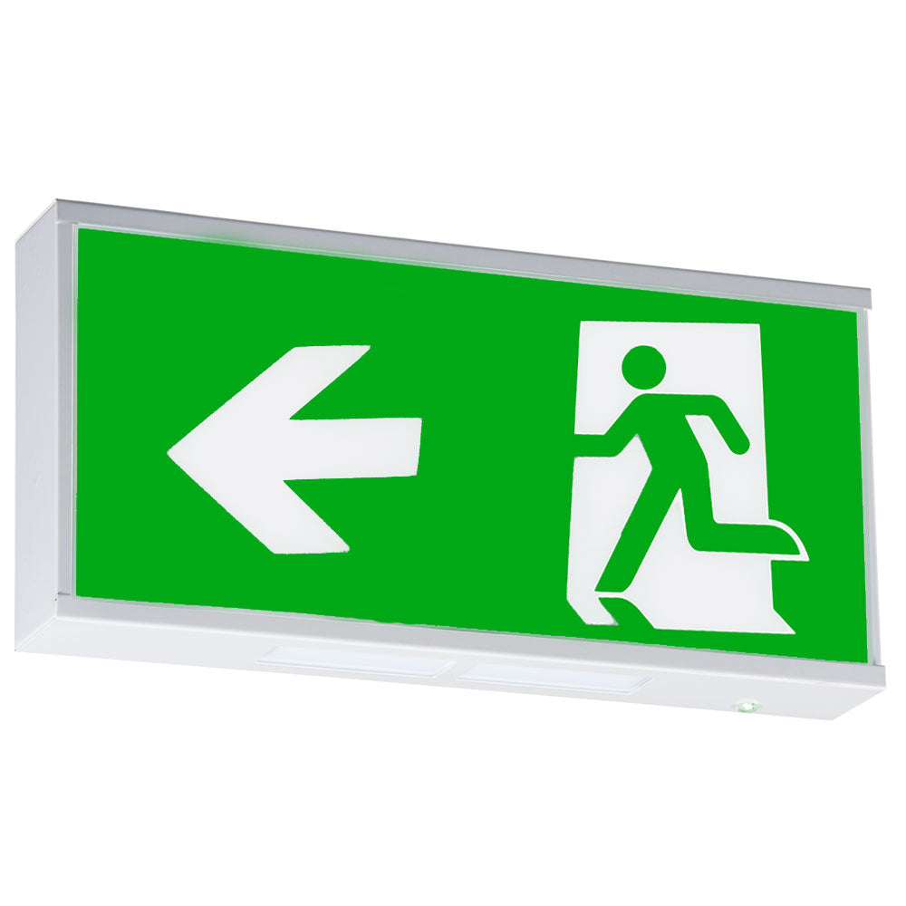 Knightsbridge 230V IP20 Wall Mounted LED Emergency Exit sign (maintained/non-maintained)