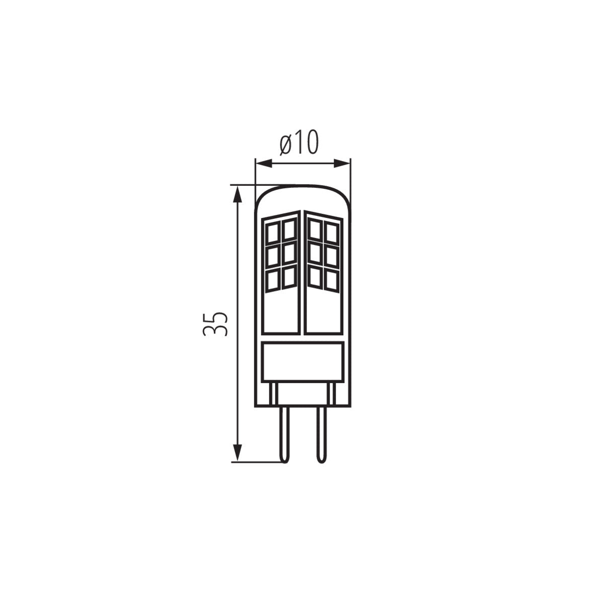 Kanlux TANO 12V G4 SMD WW Warm White 1.5W LED Light Bulb