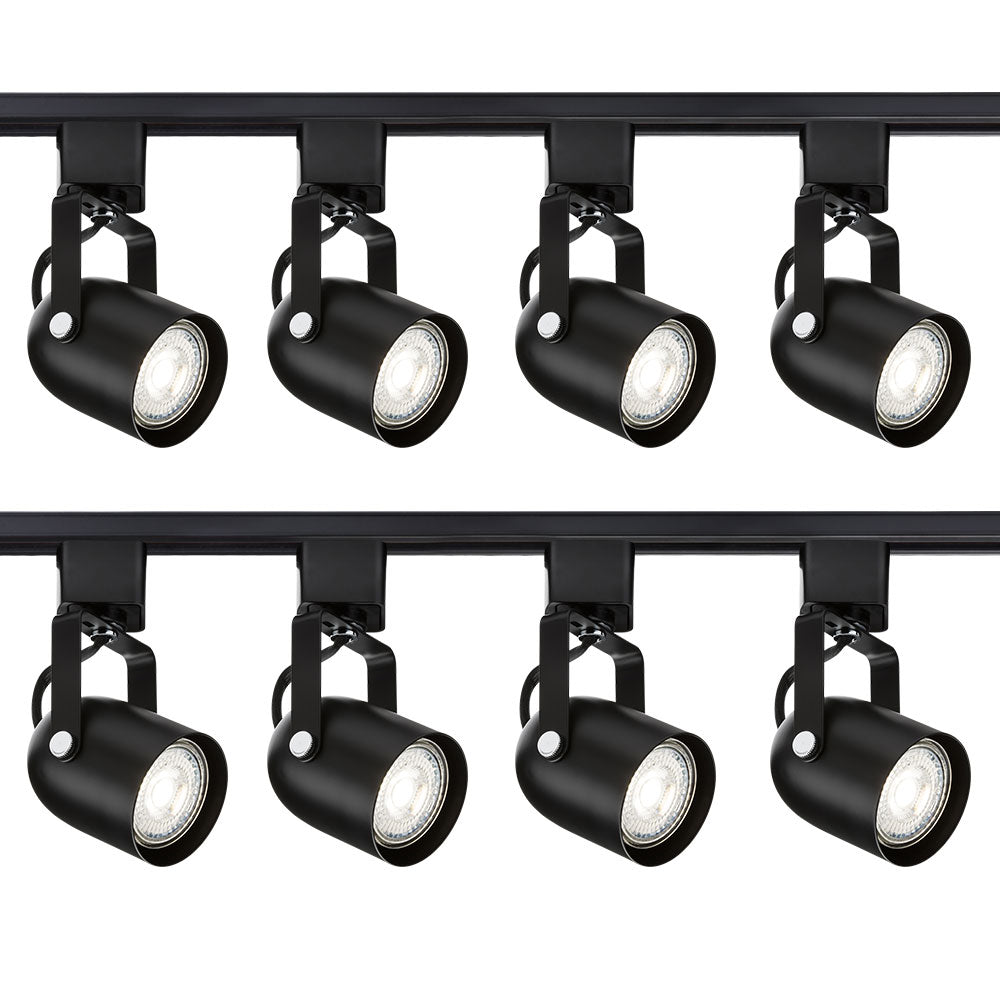 Knightsbridge 1M - 5M 230V GU10 Track Spot Light Single Circuit Rail Lighting Adjustable TRKSP9ABC