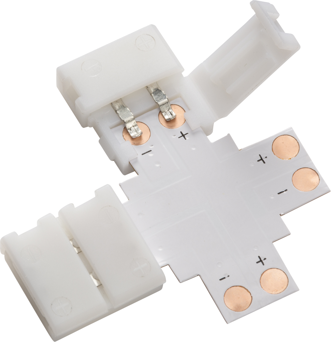 Knightsbridge 12V / 24V LED Flex 4-way connector - Single Colour