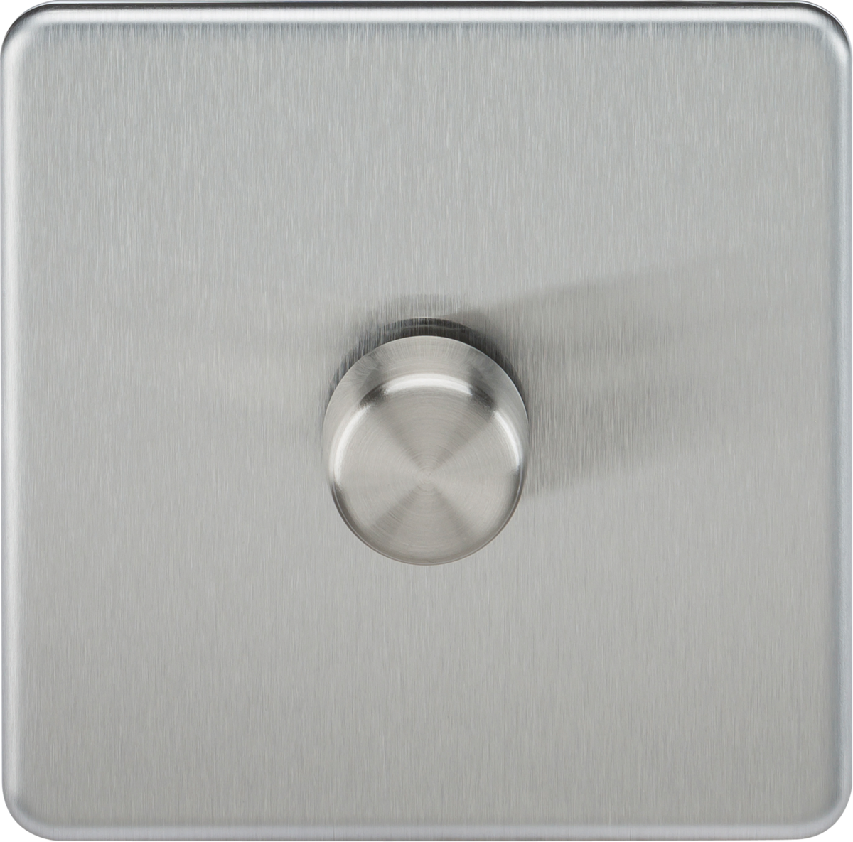 Knightsbridge Screwless 1G 2 Way 5 to 150W LED Trailing Edge Dimmer Push On Off