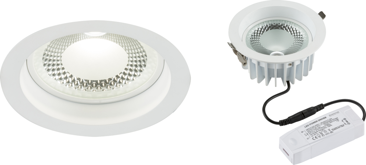 Knightsbridge 230V COB LED Recessed Commercial Downlight 4000K