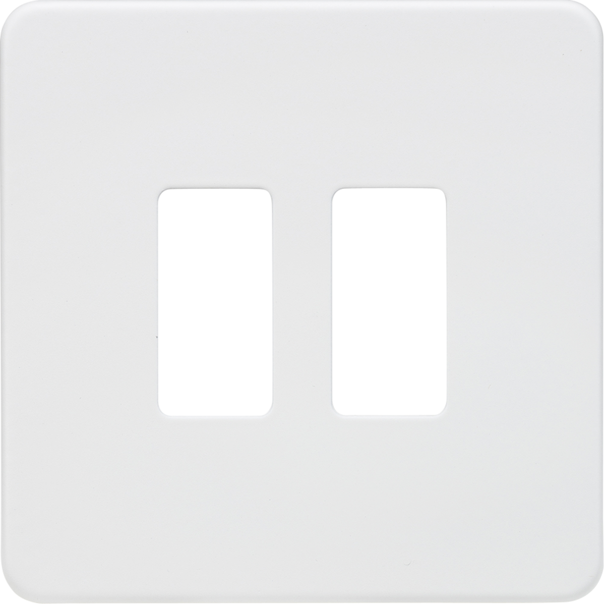 Knightsbridge Grid Modular Faceplate For Screw;ess Switches and Sockets Range