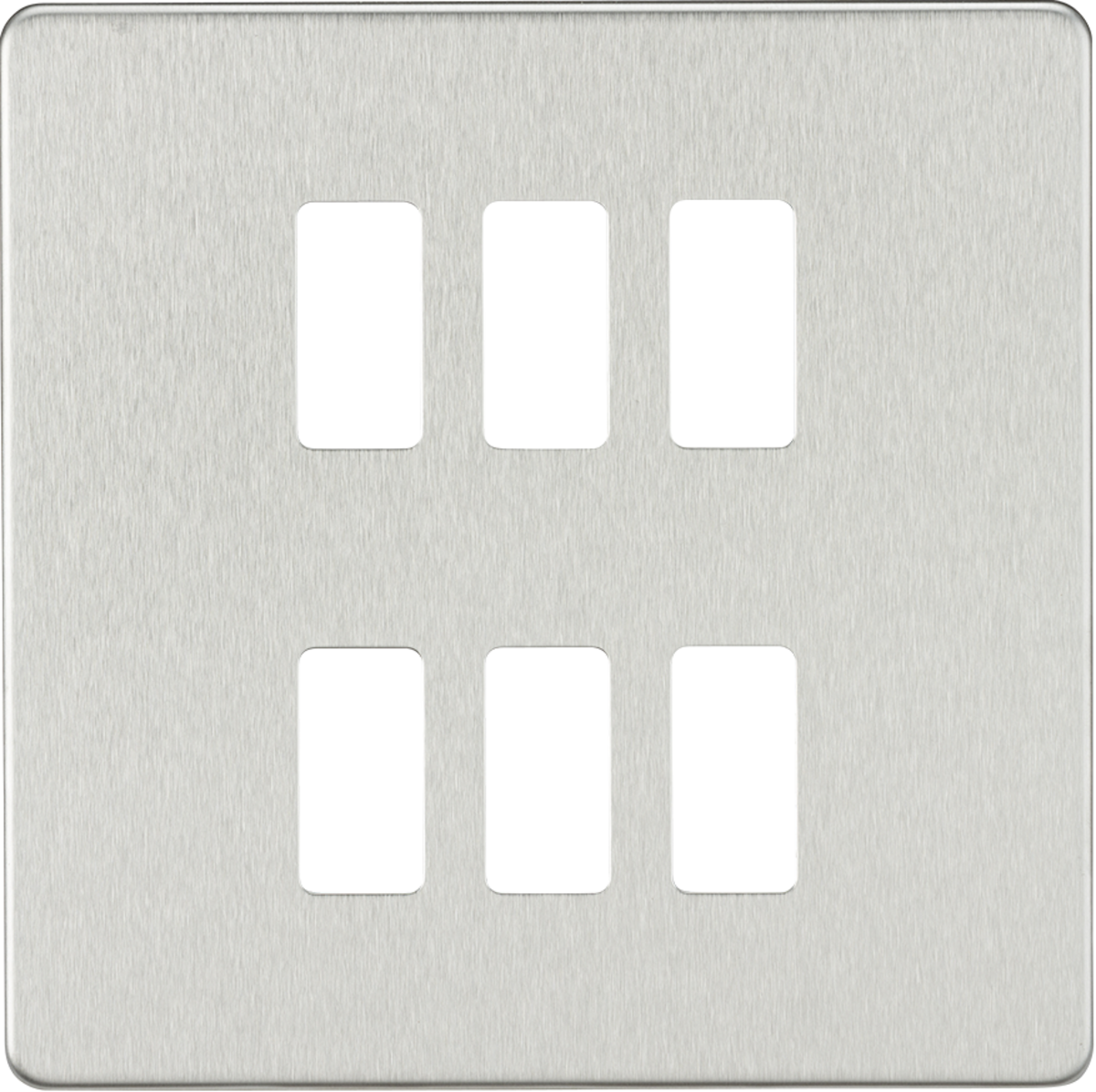 Knightsbridge Grid Modular Faceplate For Screw;ess Switches and Sockets Range