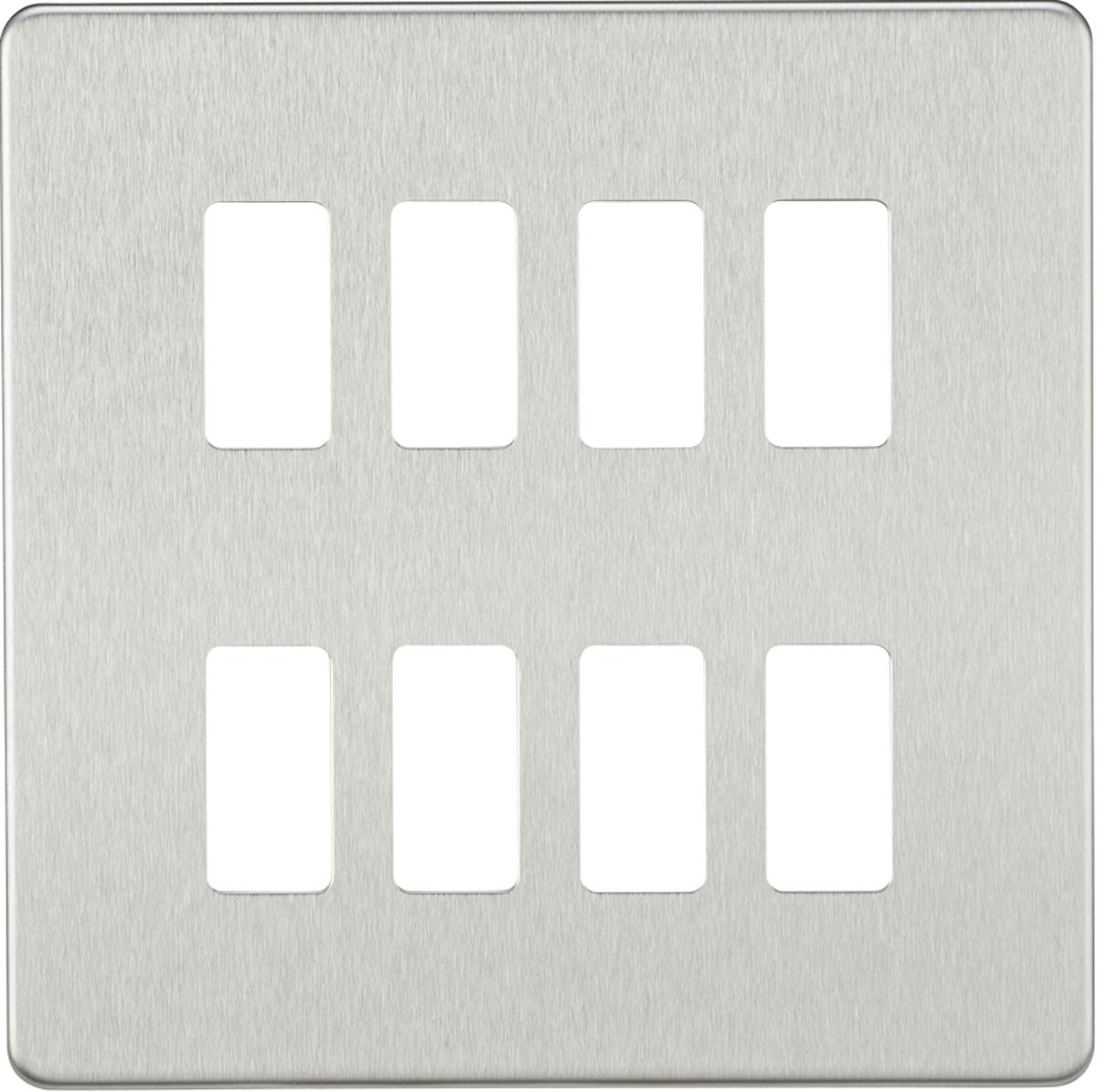 Knightsbridge Grid Modular Faceplate For Screw;ess Switches and Sockets Range