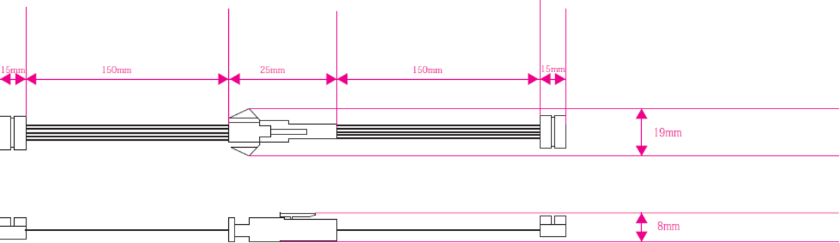 Knightsbridge 12V / 24V LED Flex Connector - RGBW