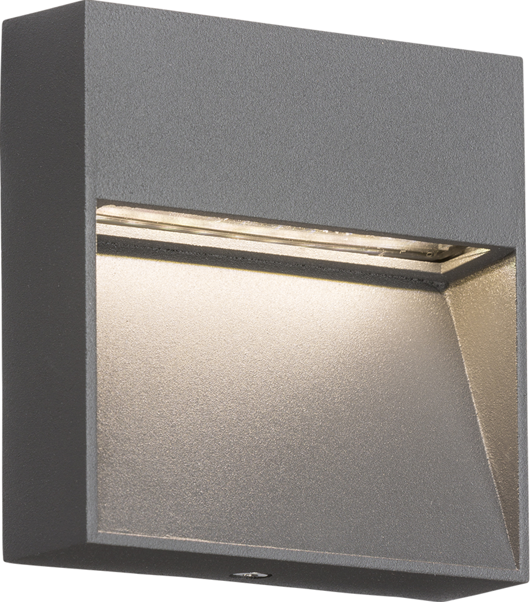 Knightsbridge 230V IP44 LED Square Wall/Guide light