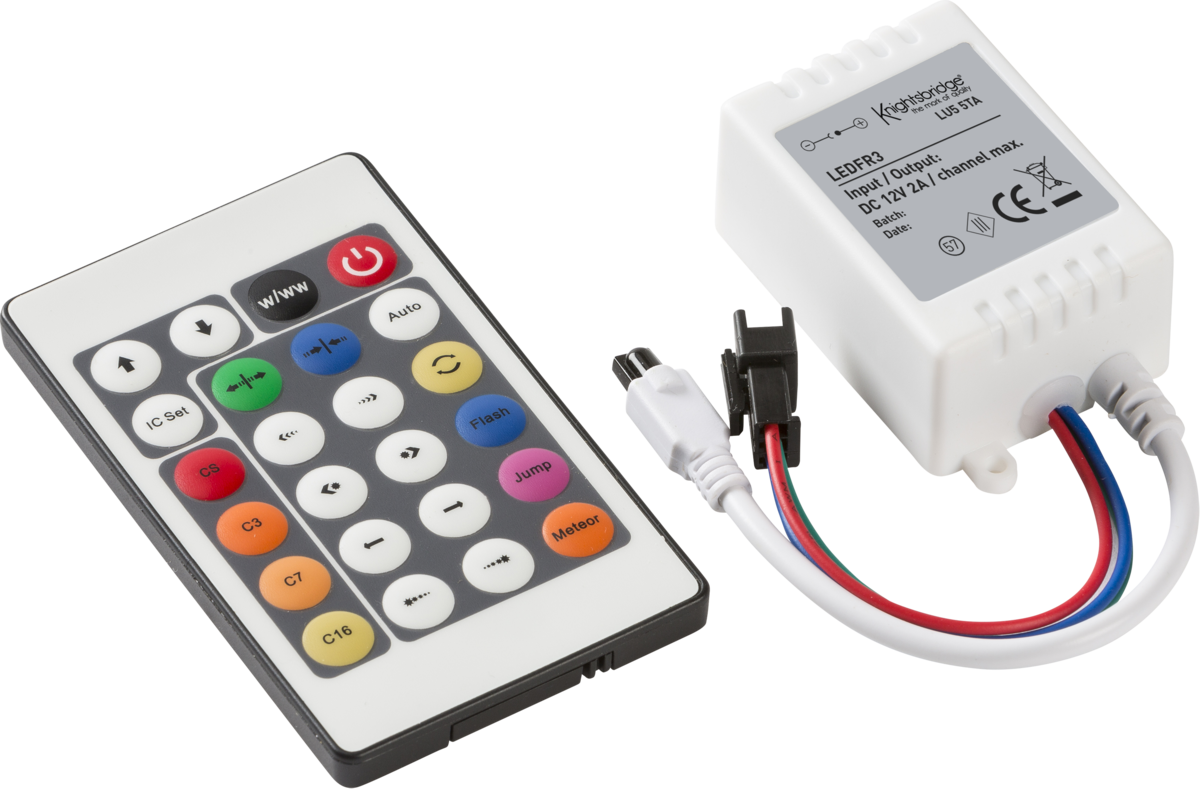 Knightsbridge 12V IR Controller and Remote - RGB Chaser