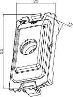 Knightsbridge Flex Outlet Module (up to 10mm)