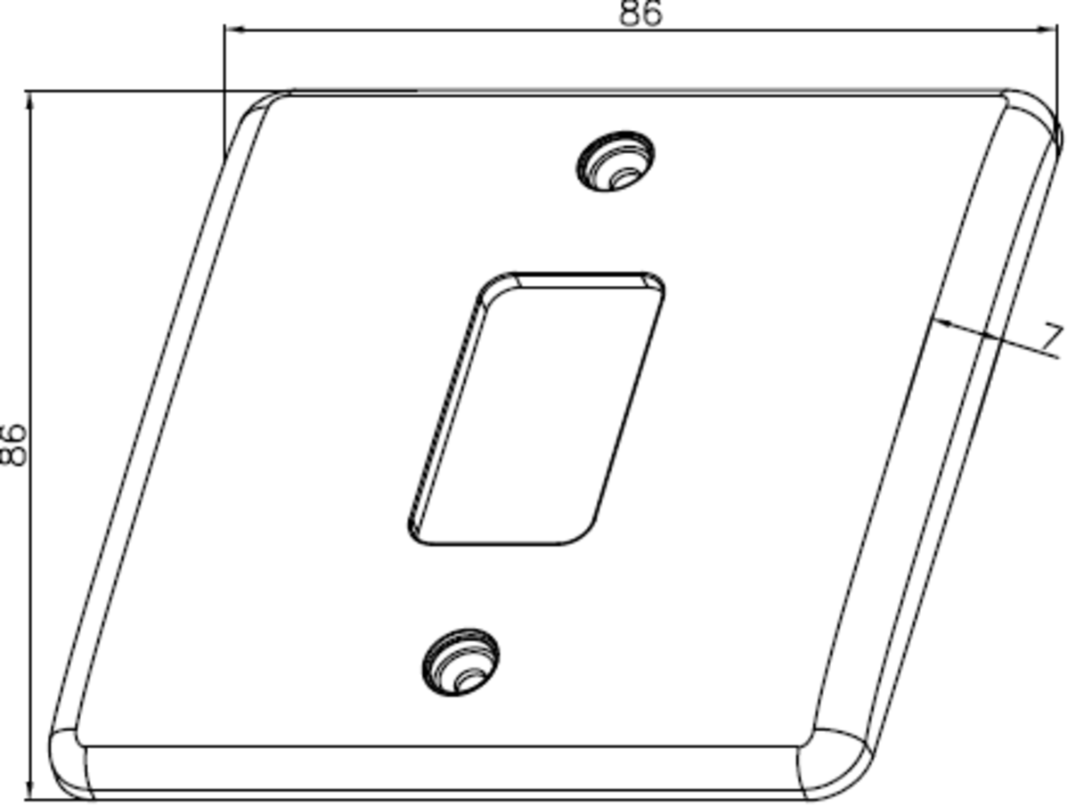 Knightsbridge Curved Edge Grid Modular Faceplates