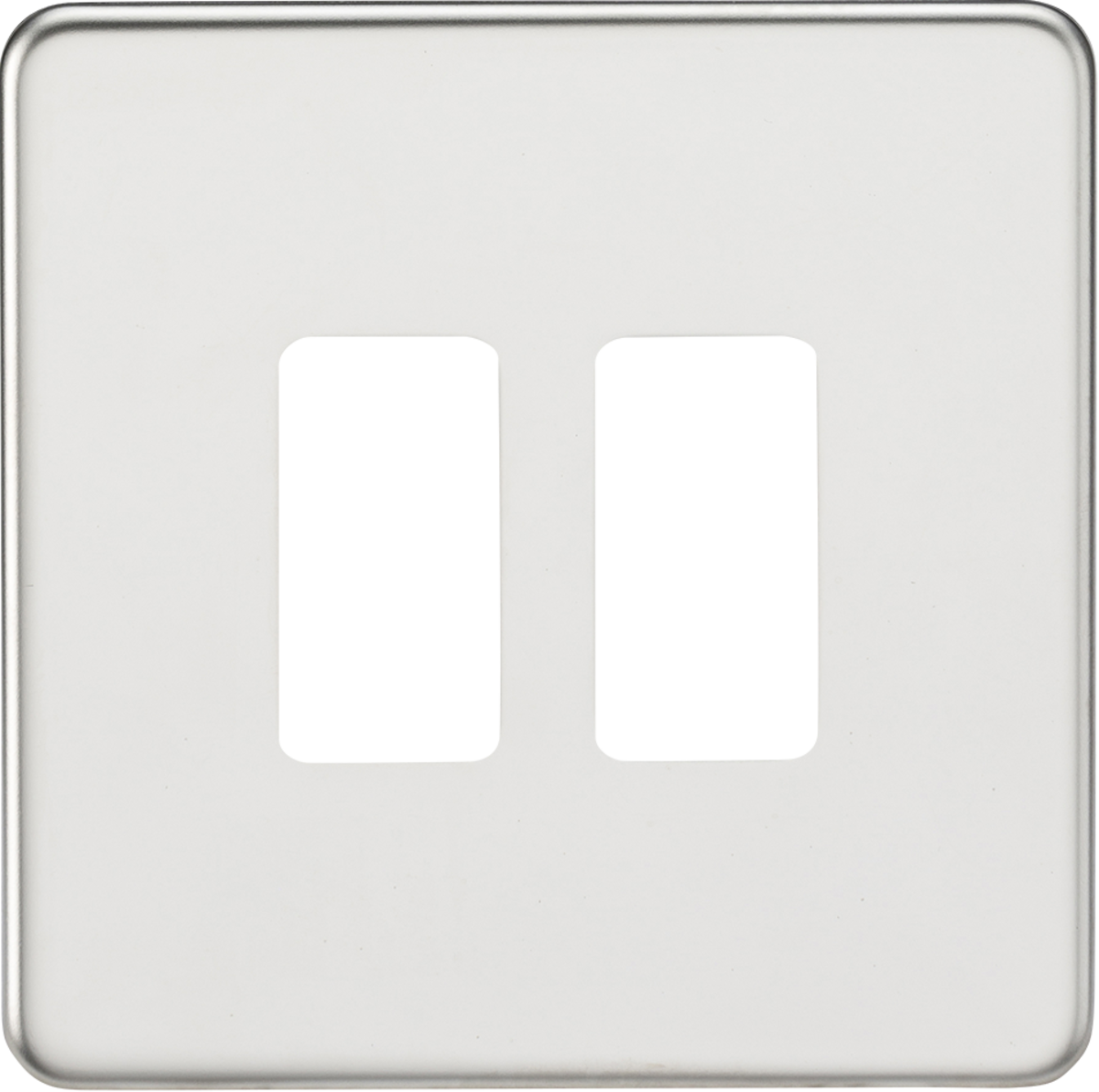 Knightsbridge Grid Modular Faceplate For Screw;ess Switches and Sockets Range