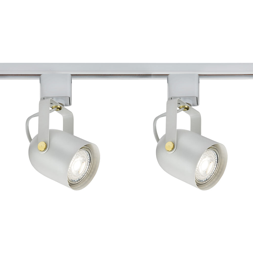 Knightsbridge 1M - 5M 230V GU10 Track Spot Light Single Circuit Rail Lighting Adjustable TRKSP9ABC