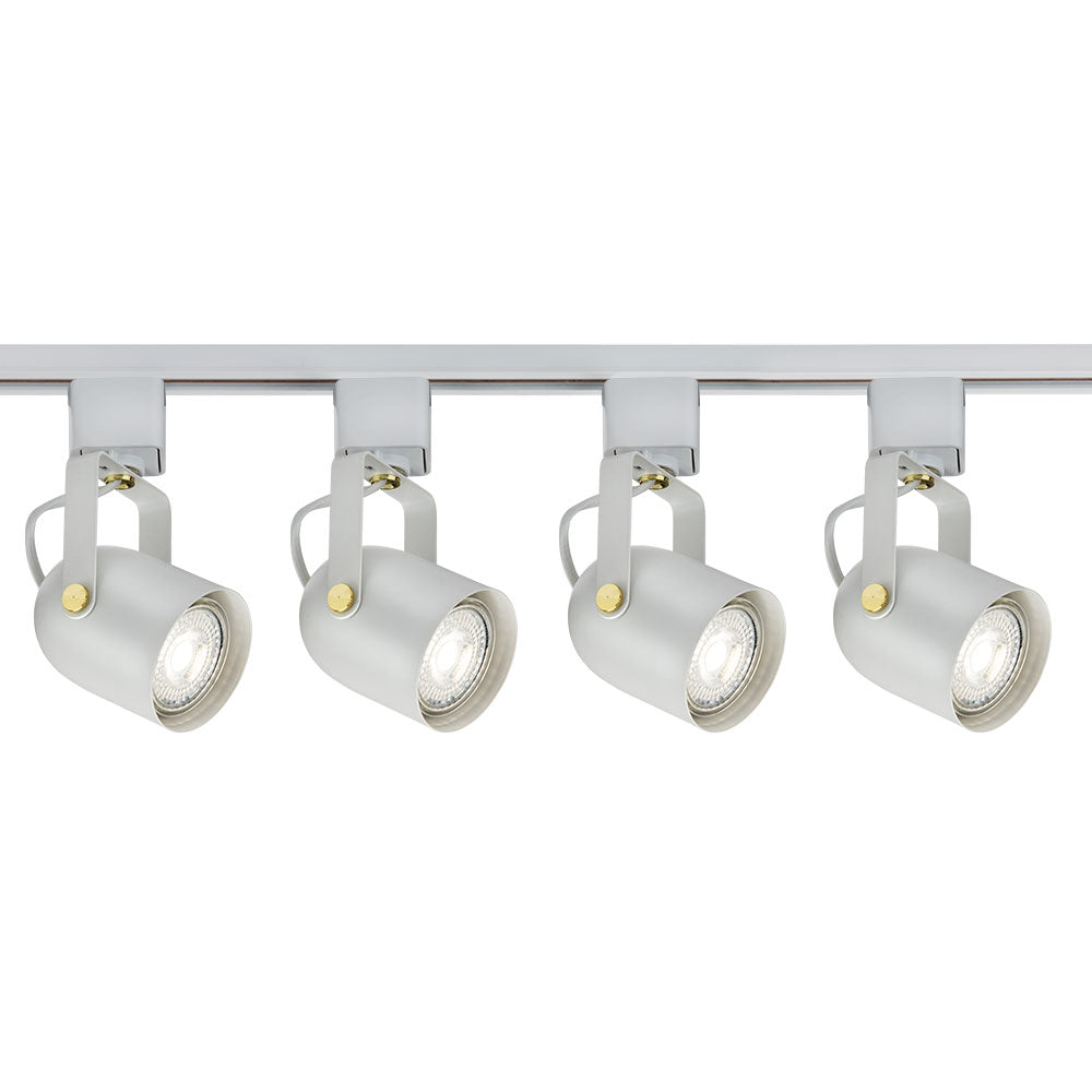 Knightsbridge 1M - 5M 230V GU10 Track Spot Light Single Circuit Rail Lighting Adjustable TRKSP9ABC