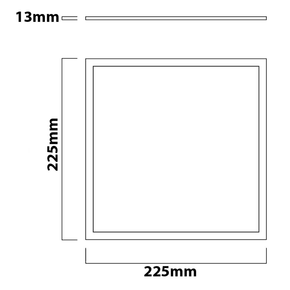 18W 24W LED Square Surface Ceiling Panel Light Living Room Kitchen Energy Saving