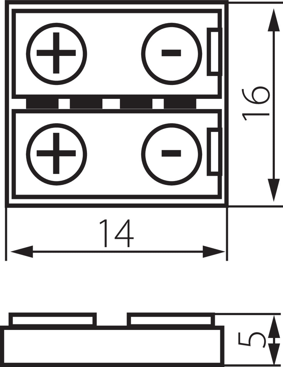 Kanlux Connector 10mm 4 Pin Strip Profile Tape Light Straight RGB 5050 3528 Clip Joiner