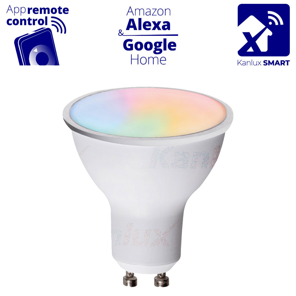 Kanlux Smart Colour Changing LED GU10 Spot Light Bulb RGB