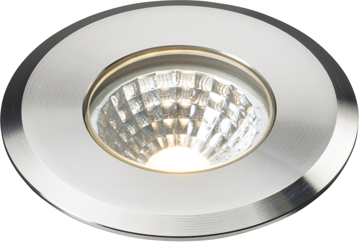 Knightsbridge 230V IP65 LED Stainless Steel Recessed Ground Walkway Light - 3000K