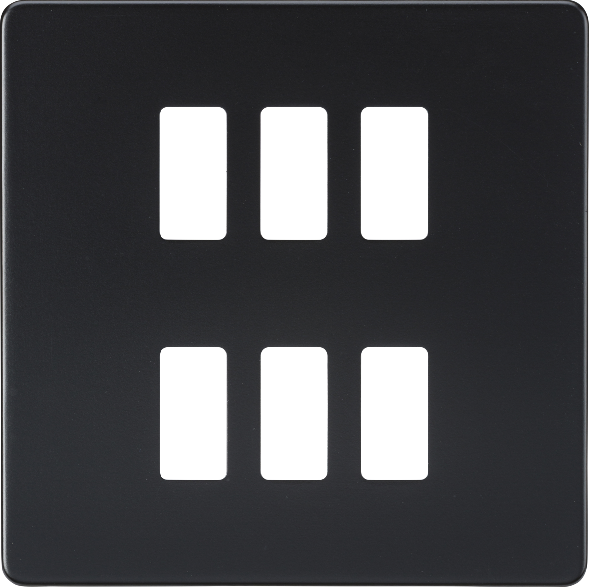 Knightsbridge Grid Modular Faceplate For Screw;ess Switches and Sockets Range