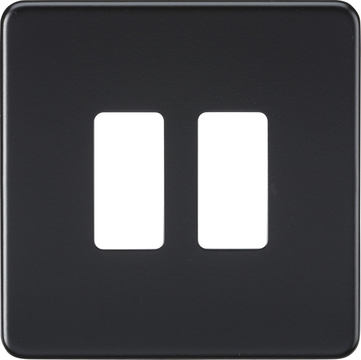 Knightsbridge Grid Modular Faceplate For Screw;ess Switches and Sockets Range