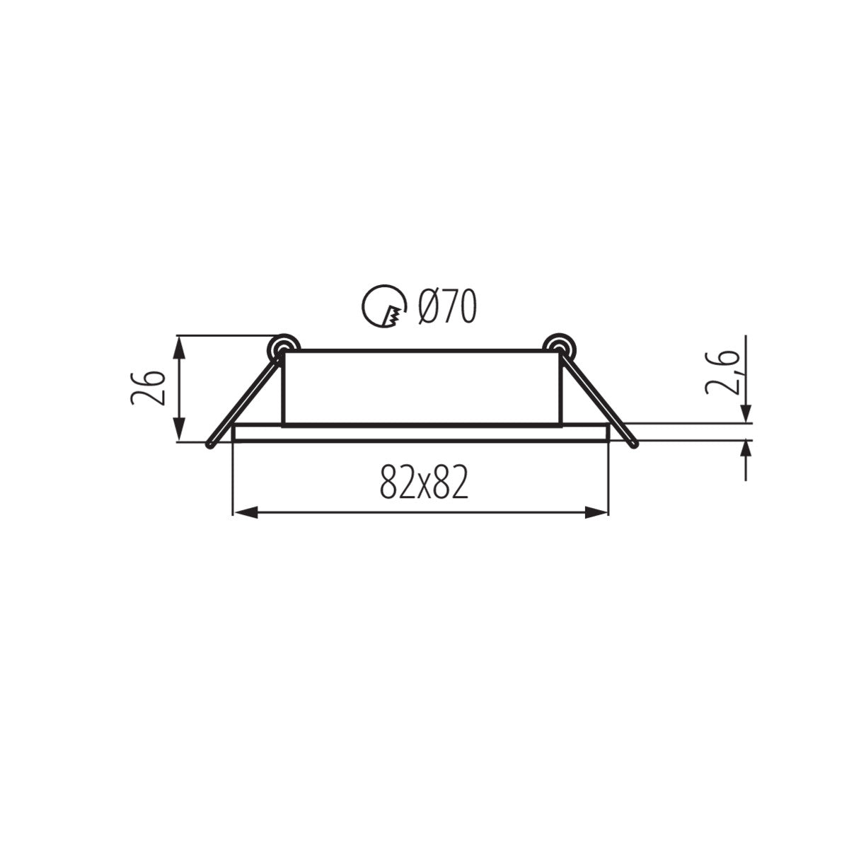 Kanlux DALLA Recessed Ceiling Mounted GX5.3 Tilt Spot Light Downlight Fitting