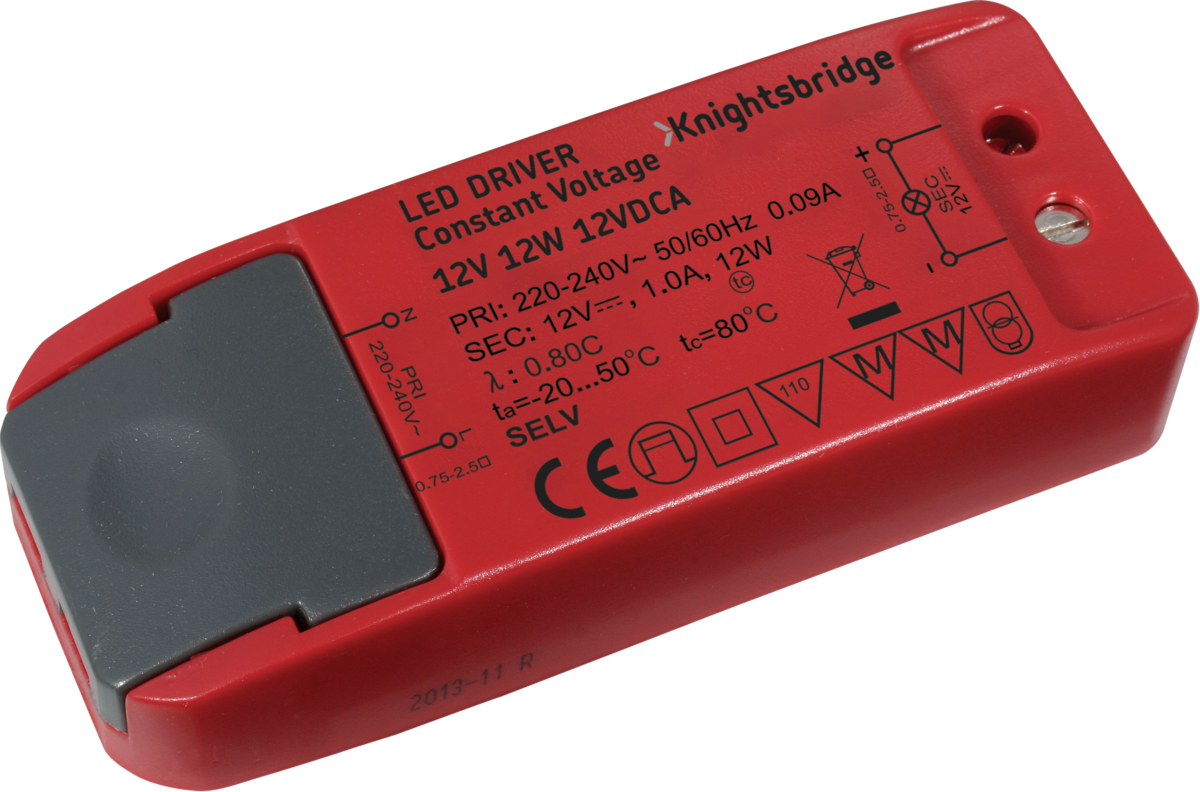 Knightsbridge IP20 12V 12W LED Driver - Constant Voltage