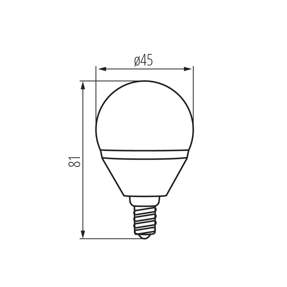 Kanlux BILO 6W Neutral Warm White LED Golf Ball E14 Small Edison Screw Light Bulb Lamp 240V