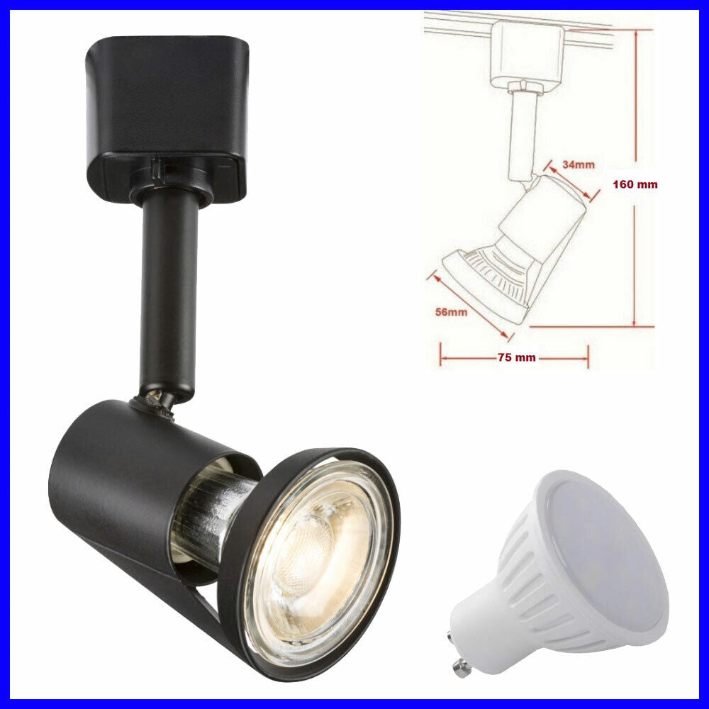 Knightsbridge Single Circuit Multi Display Mains Powered GU10 LED Track Spot Direction Light