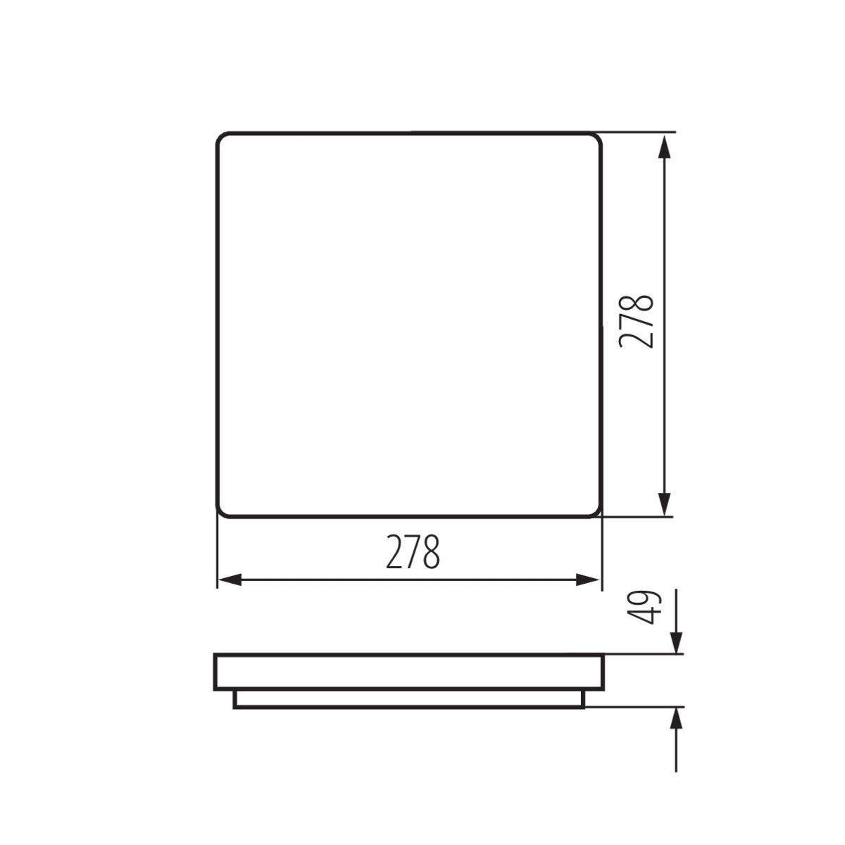 Kanlux VARSO Bright LED Ceiling Down Light Panel Wall Kitchen Bathroom Bulkhead IP54