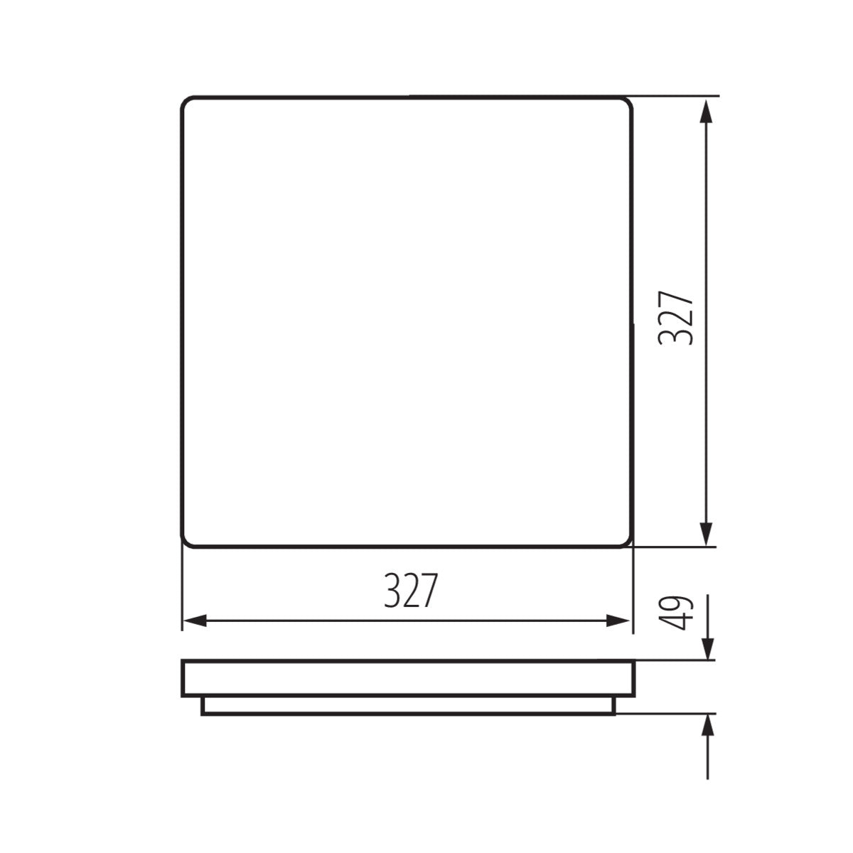 Kanlux VARSO Bright LED Ceiling Down Light Panel Wall Kitchen Bathroom Bulkhead IP54