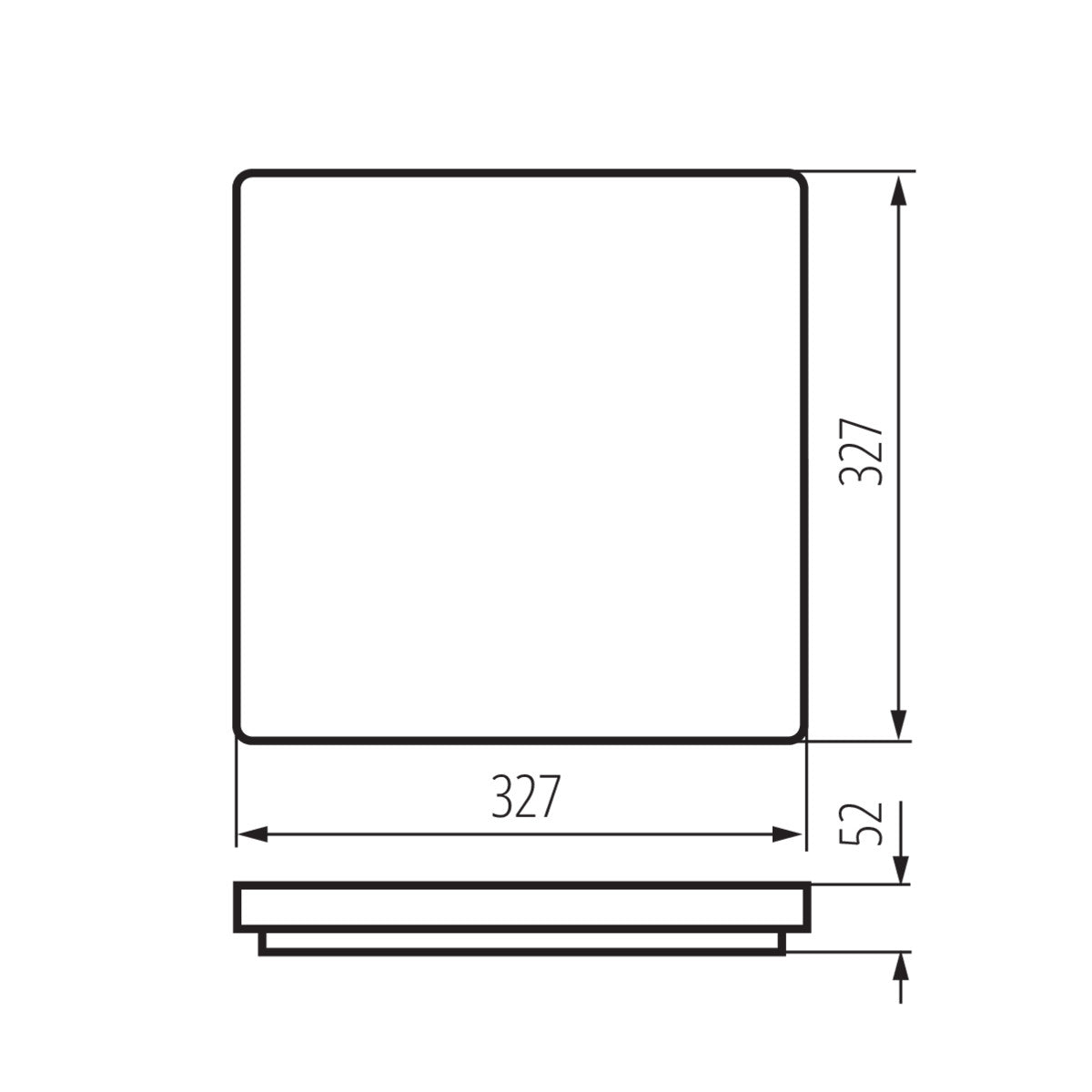 Kanlux VARSO Bright LED Ceiling Down Light Panel Wall Kitchen Bathroom Bulkhead IP54