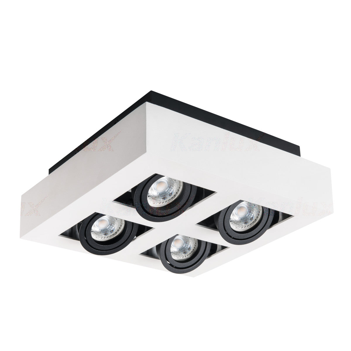 Kanlux STOBI Spot Ceiling Mounted Square Adjustable Tilt Angle GU10 Light Decorative