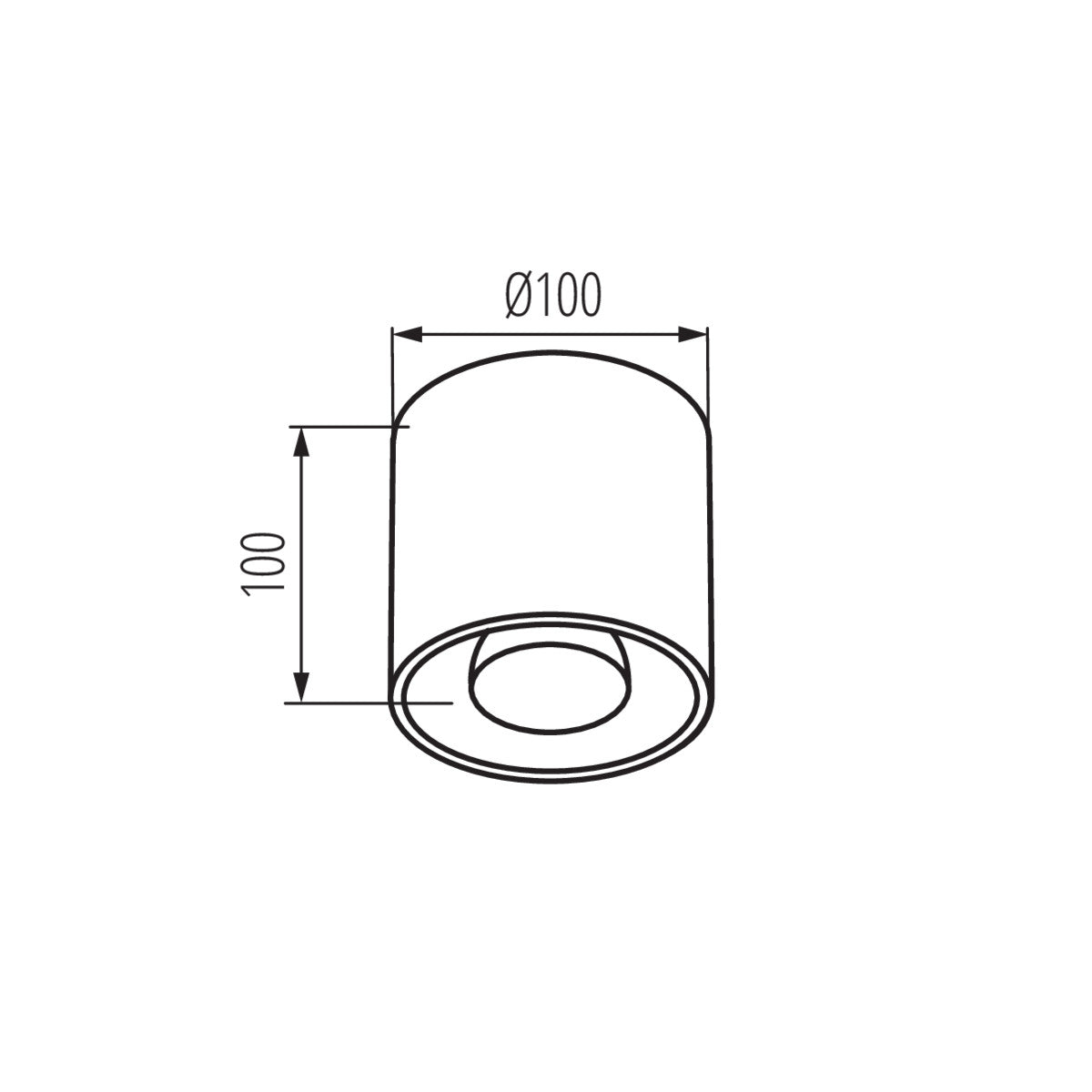 Kanlux ALGO GU10 Ceiling Mounted GU10 Spot Light Fitting