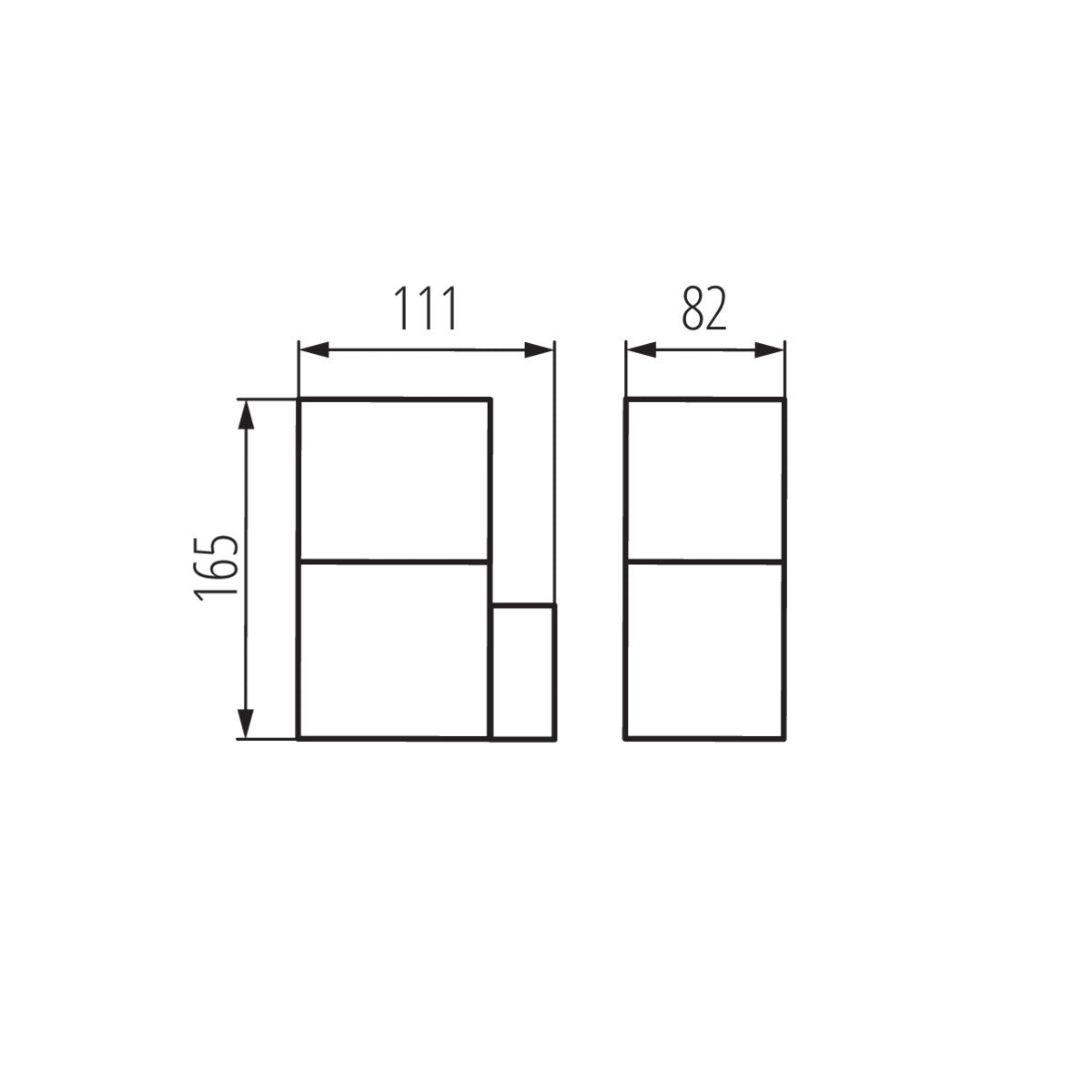 Kanlux VADRA E27 Outdoor Wall Light Fitting IP44