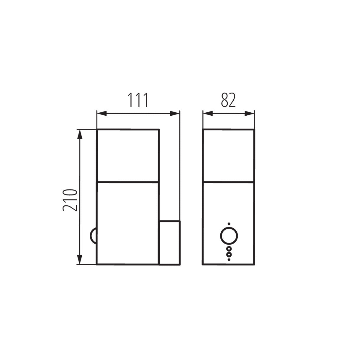 Kanlux VADRA E27 Outdoor Wall Light Fitting IP44