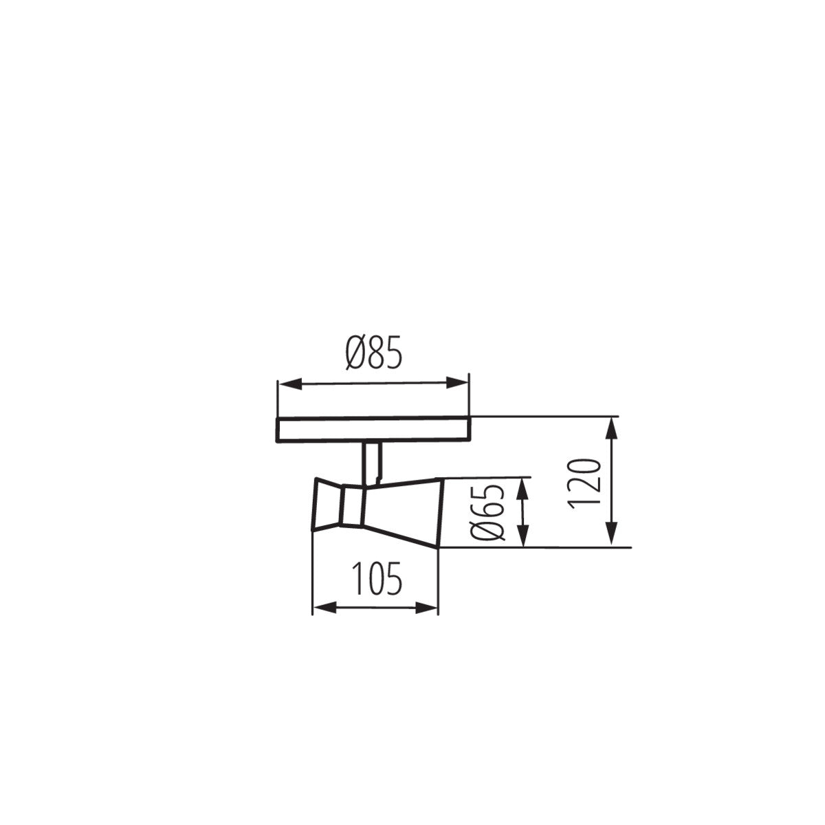 Kanlux MILENO EL Adjustable Ceiling Spot Light Fitting