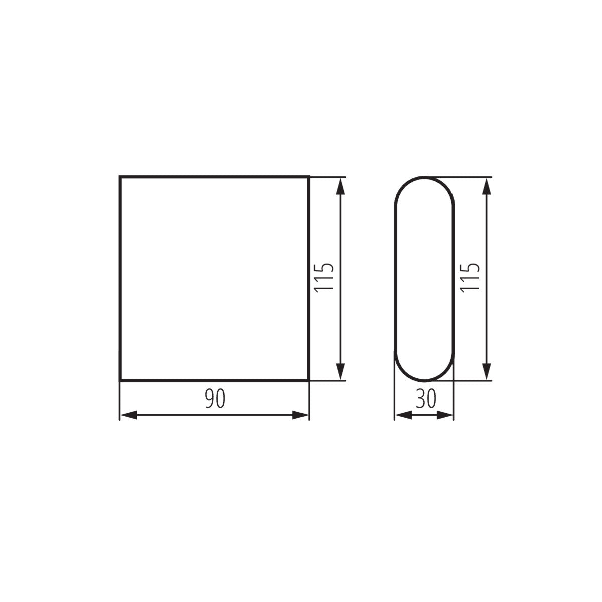 Kanlux GARTO Sconce Outdoor LED Wall Washer Lamp Garden Hallway Balcony Up Down Light 8W IP54