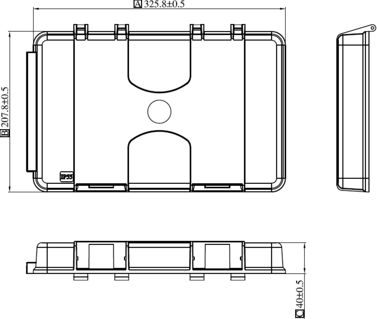 Knightsbridge IP55 Weatherproof Outdoor Waterproof Garden Junction Box Enclosure