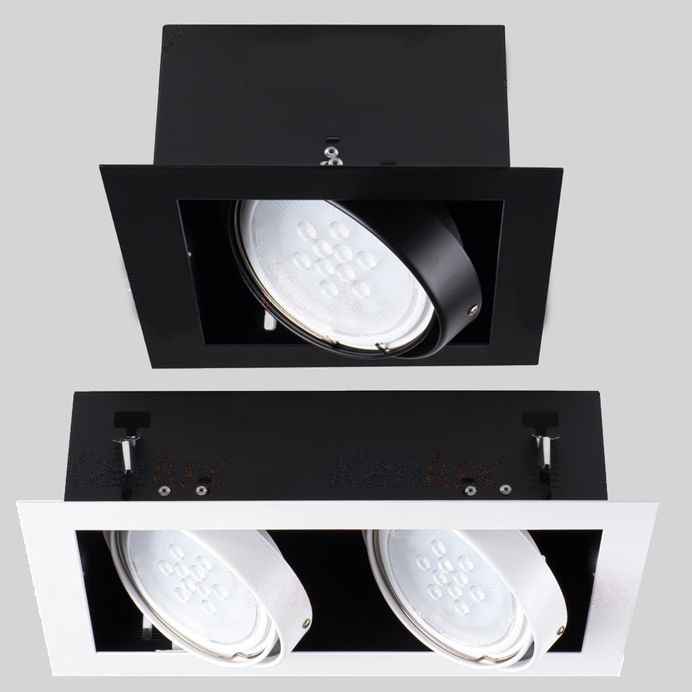 Kanlux MATEO Premium Adjustable Commercial Recessed GU10 LED Downlight Retail Box Spotlight