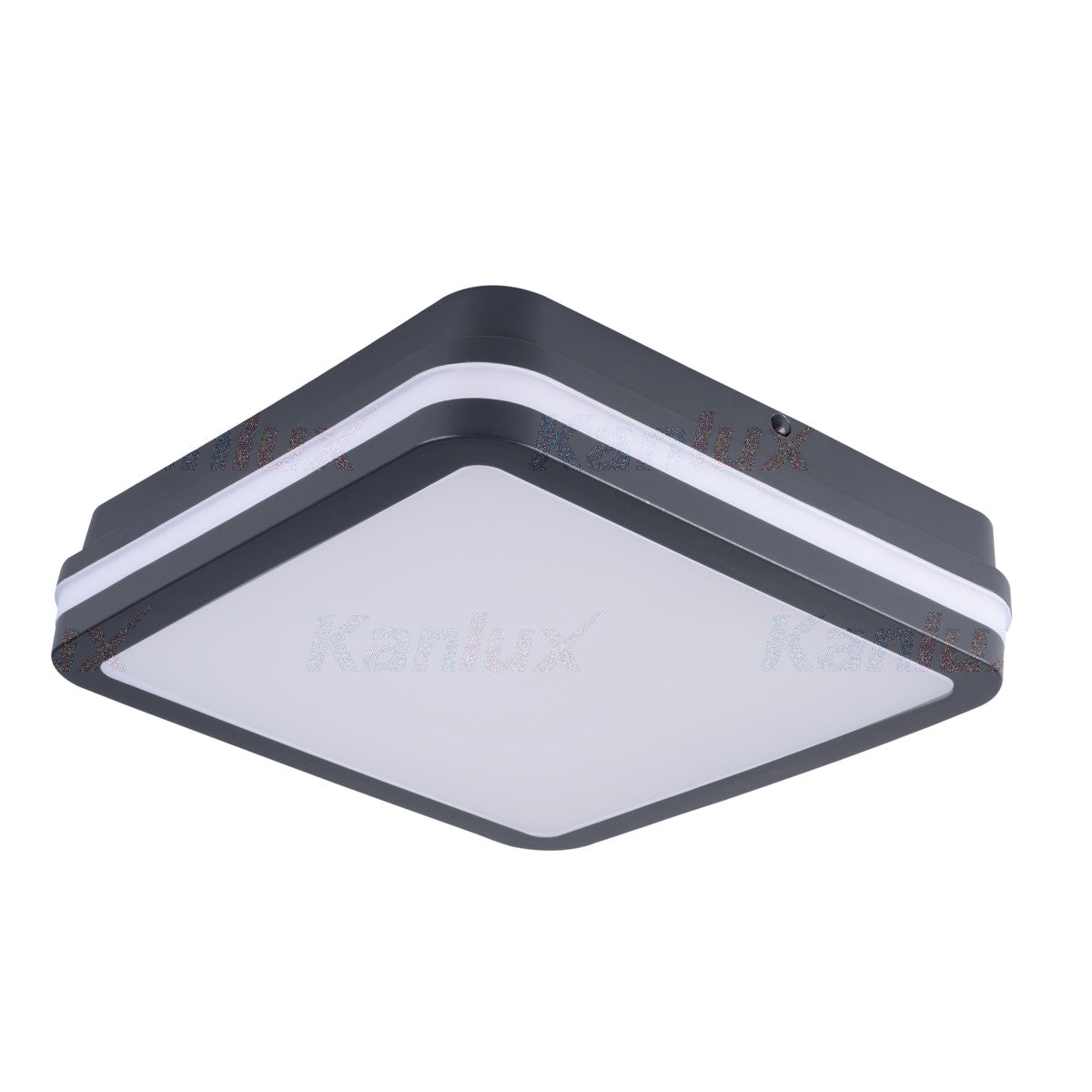 Kanlux BENO Super Bright LED Bulkhead Light - IP54 Outdoor Ceiling & Wall Mounted - Available with or without Motion Sensor