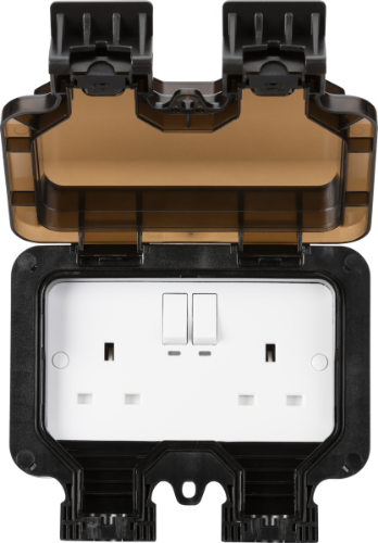 Knightsbridge Smart Switch On Off IP66 13A 2G Outdoor Wi-Fi Socket