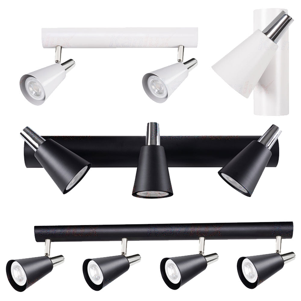 Kanlux SEMPRA Adjustable GU10 Single Double Triple Quad Spotlight Shop Retail Display Light Fitting