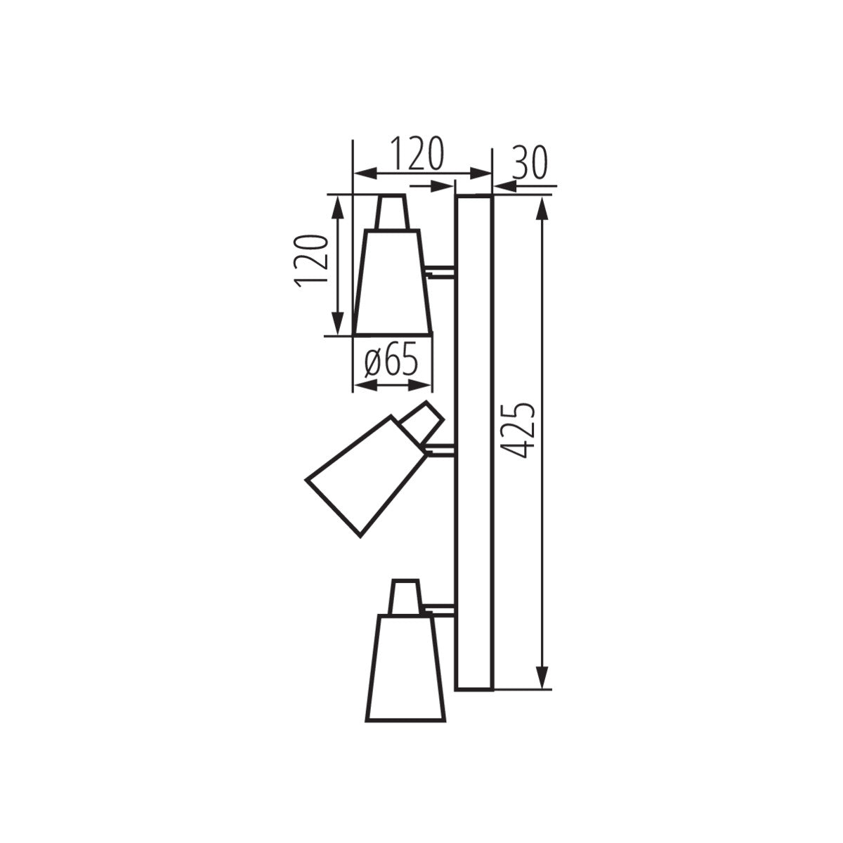 Kanlux SEMPRA Adjustable GU10 Single Double Triple Quad Spotlight Shop Retail Display Light Fitting