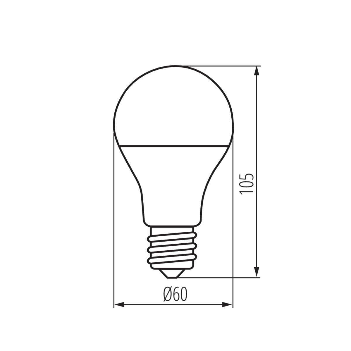 Kanlux S A60 7W E27 CCT SMART LED Filament Dimmable Light Bulb