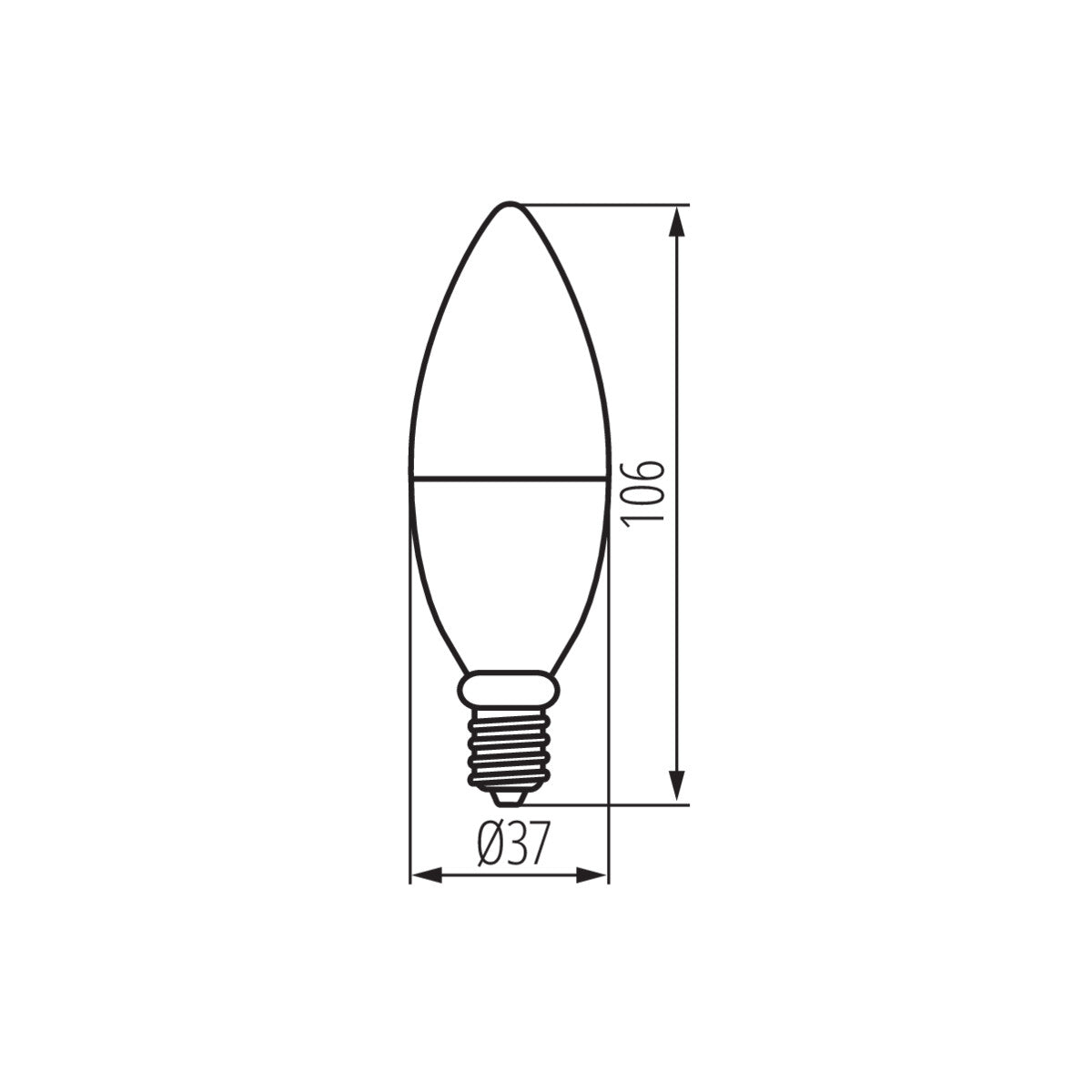 Kanlux S C37 5W E14 RGB CCT Colour Changing Smart LED Light Bulb