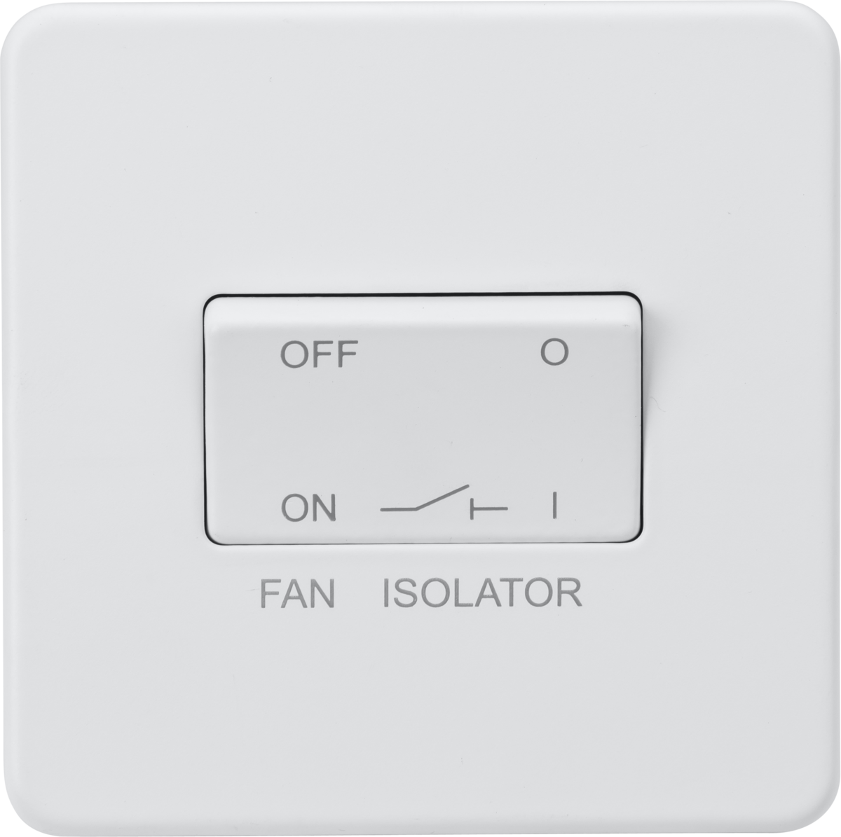 Knightsbridge Screwless 10AX 3 Pole 3P Fan Isolator Switch