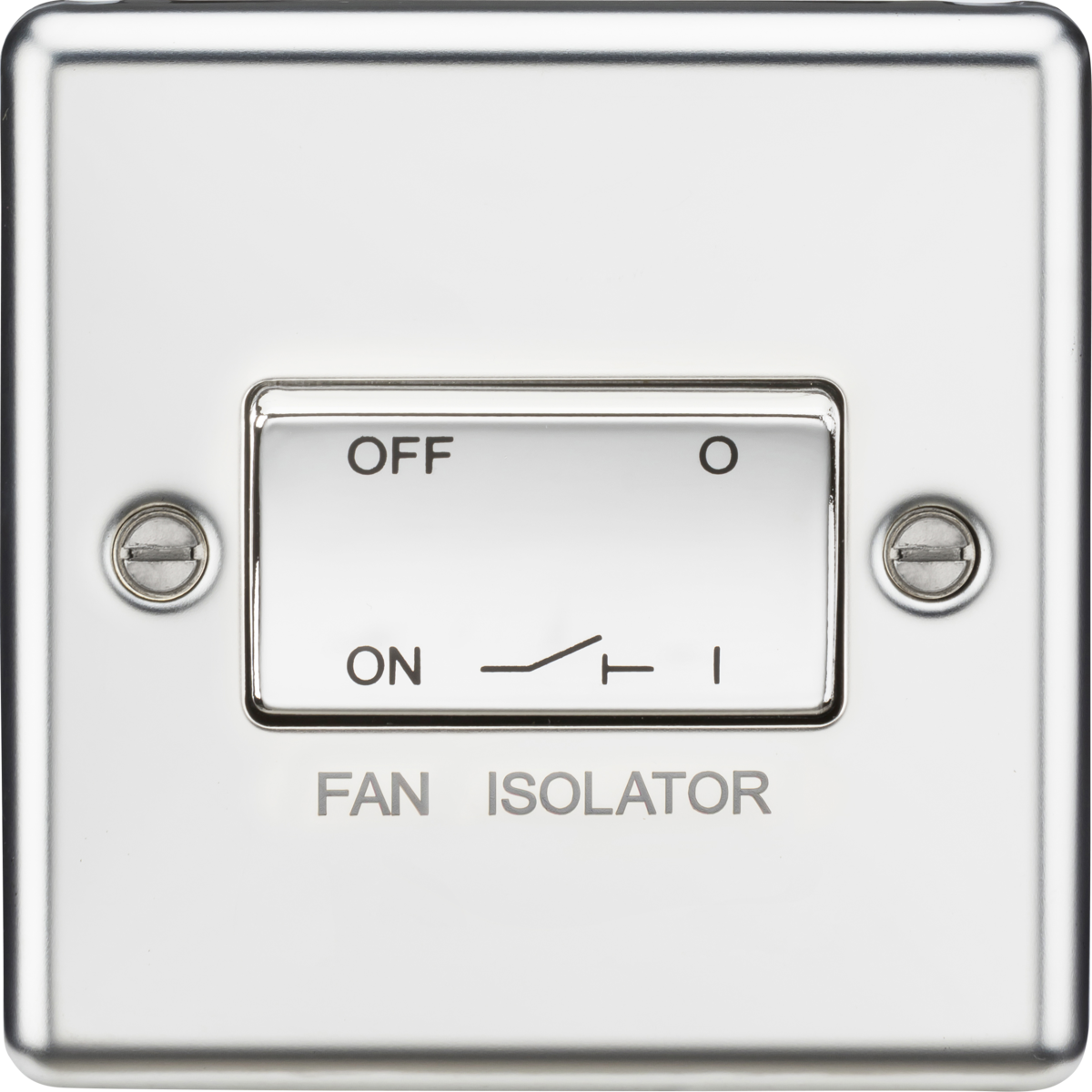 Knightsbridge 10AX 3 Pole Fan Isolator Switch - Rounded Edge