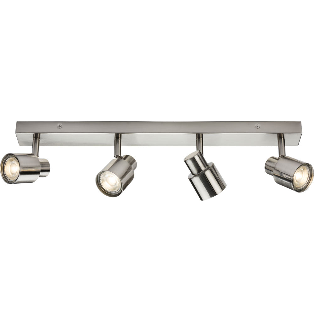 Knightsbridge 230V GU10 Quad Bar Spotlight Wall Ceiling Light Fitting