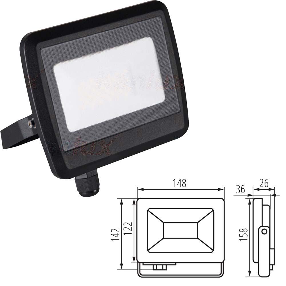 Kanlux ANTEM Outdoor LED Floodlight Garden Wall Ceiling Flood Security Light Waterproof IP65