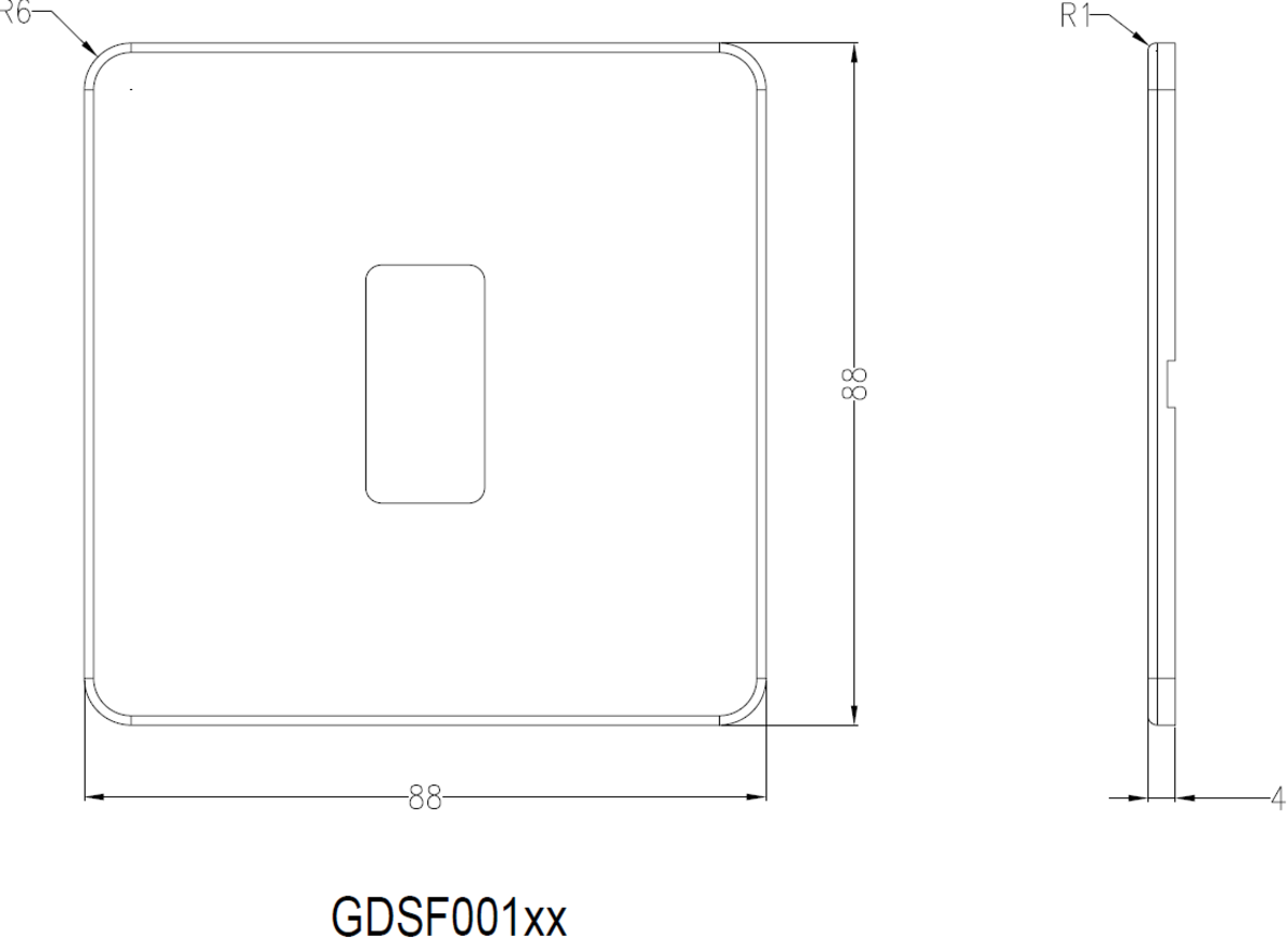 Knightsbridge Grid Modular Faceplate For Screw;ess Switches and Sockets Range